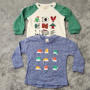 Tucker + Tate Baby Boys Adventure & Santa Hat Long Sleeve Shirts 12M‎ Set Cotton
